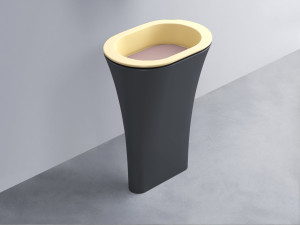 AMLA65-CN+AMPILO-CP+AMCOLO-BA Раковина Amedeo Ovale отдельностоящая cielo Enjoy + Amedeo