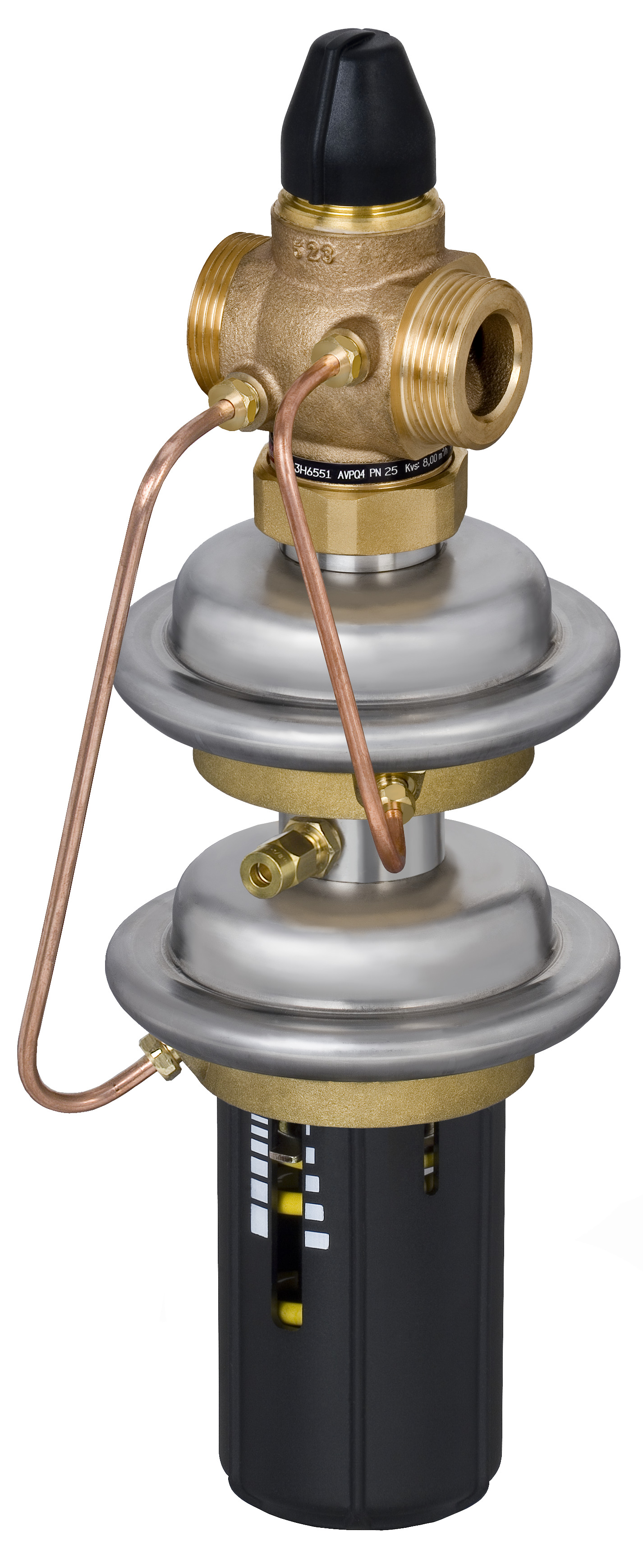 Danfoss Регулятор перепада давления AVPQ для монтажа на подающем трубопроводе РПД AVPQ 4PN25 15/1,6/0,3-2,0/0,2/резьб. 003H6555  - Вид №40