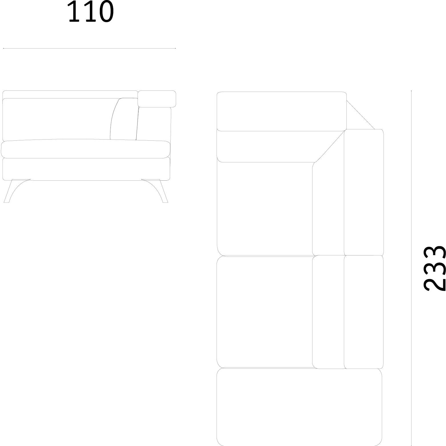 Febal Casa Мягкий тканевый диван с шезлонгом sun-id-1377887 - Вид №6