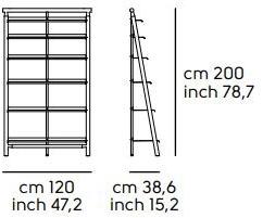 Midj Книжный шкаф с открытой стенкой из крашеного металла Suite sun-id-1432924 - Вид №8