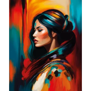 Картина на стекле Postermarket Яркая девушка 40x50 см