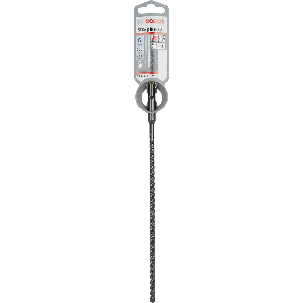 Бур по армированному бетону SDS-plus 7X Bosch 6x265 мм 82168784 STLM-2031186 BOSCH PROFESSIONAL  - Вид №4