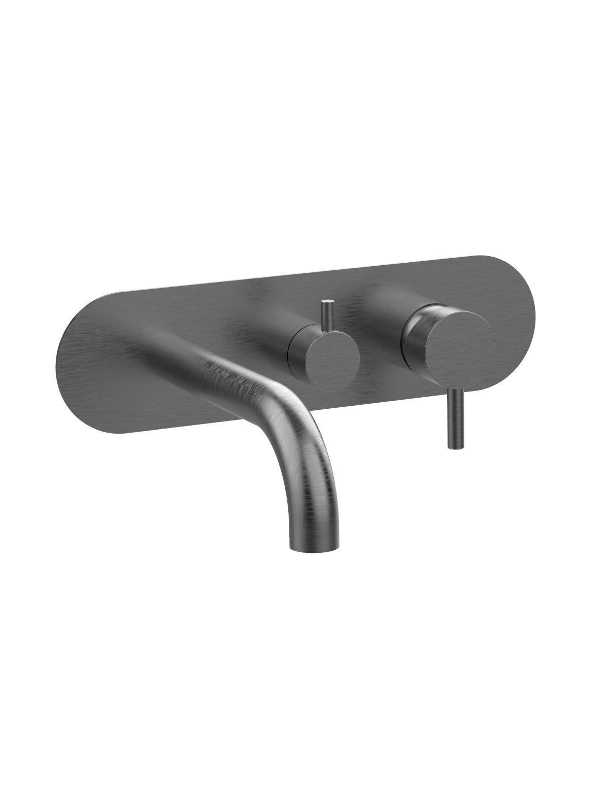 Настенный смеситель для ванны с 3 отверстиями с пластиной Rubinetterie Frattini отдельная эстетика ARCH-00025332 - Вид №17