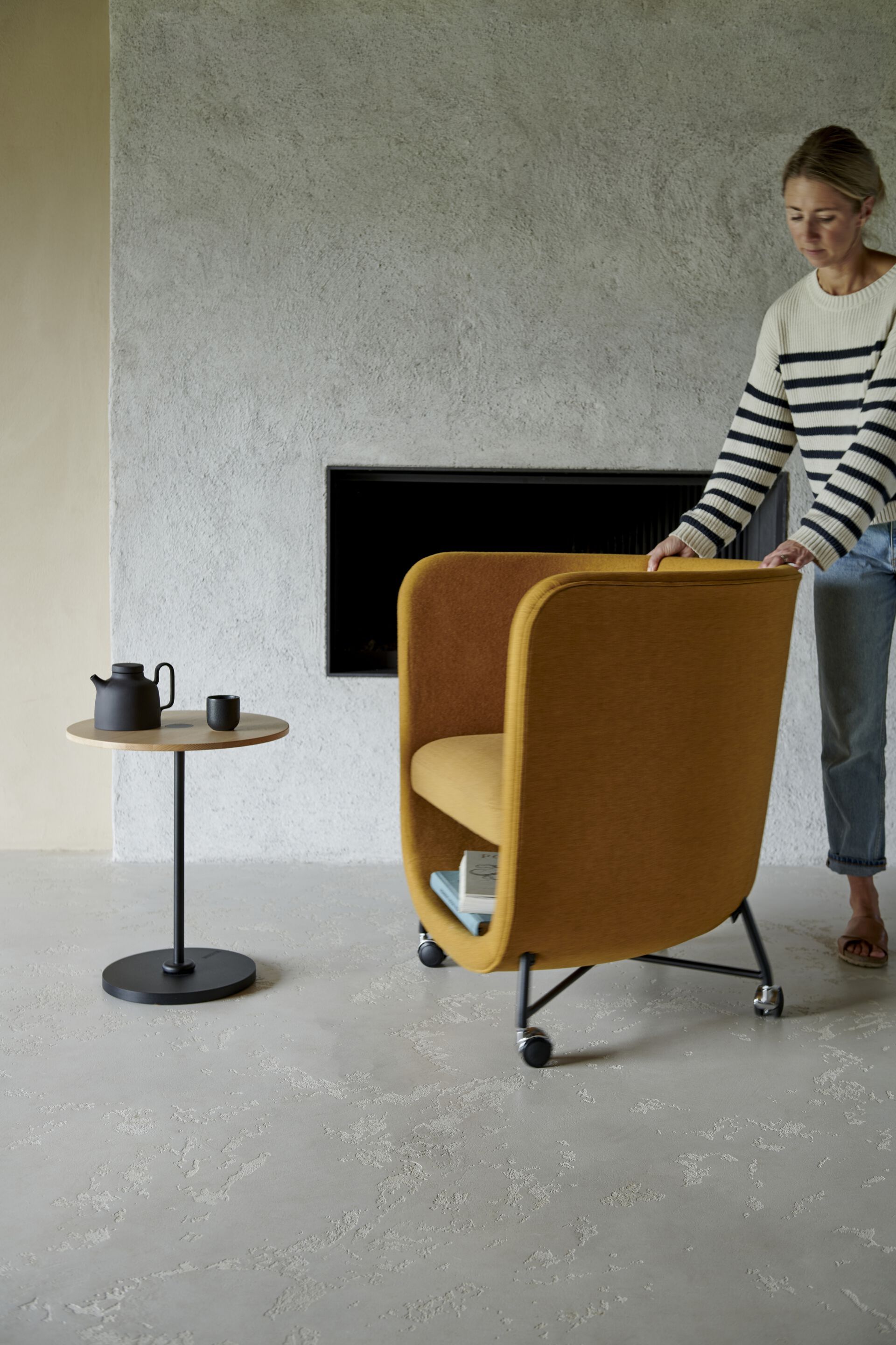 Тканевое кресло с колесами и отсеком для хранения Bla Station Pocket ARCH-00041885 - Вид №8