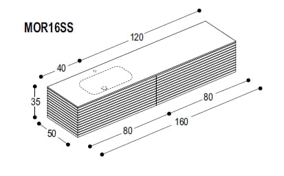 Деревянный подвесной умывальник Moab MORE ARCH-00080795 - Вид №13
