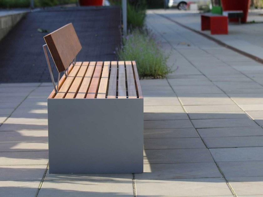 mmcité1 Скамья со спинкой Blocq sun-id-1491186 - Вид №2