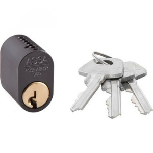 Овальный цилиндр ASSA 1301 ANT с тремя ключами