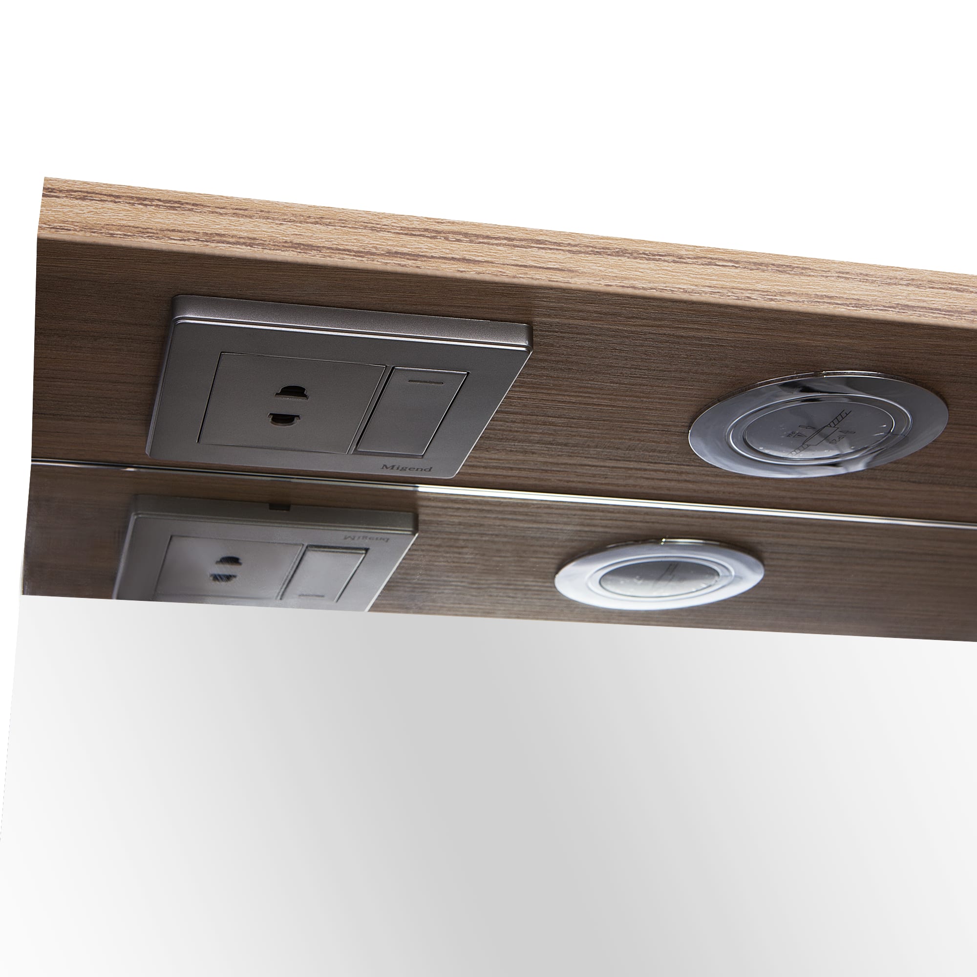 82034803 Шкаф зеркальный «» 60 см, цвет швейцарский вяз Торонто Santreyd  - Вид №2