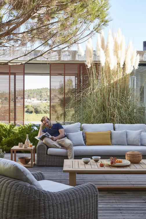 MNST113 Журнальные столики teak ⌀155см Manutti Siena - Вид №7