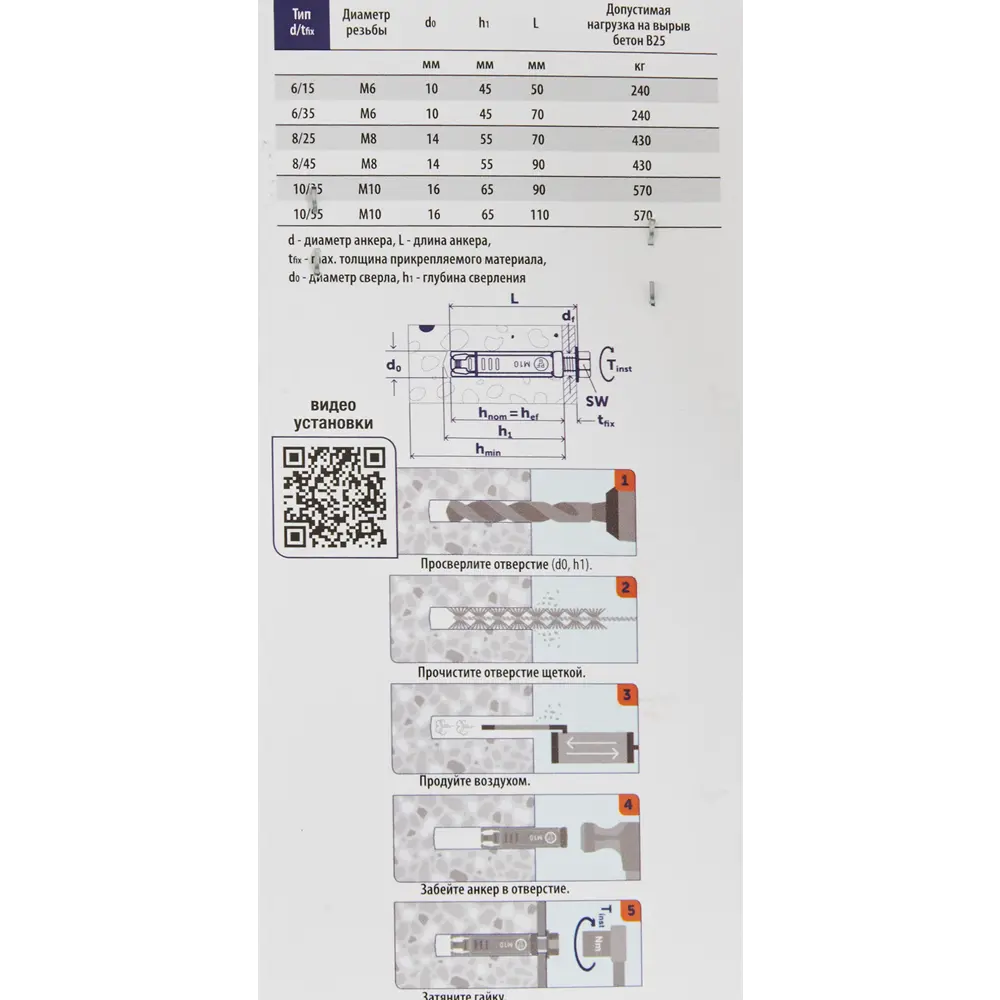 Анкер с болтом Sormat PFG LB 10-35 2 шт STLM-2032941 - Вид №3