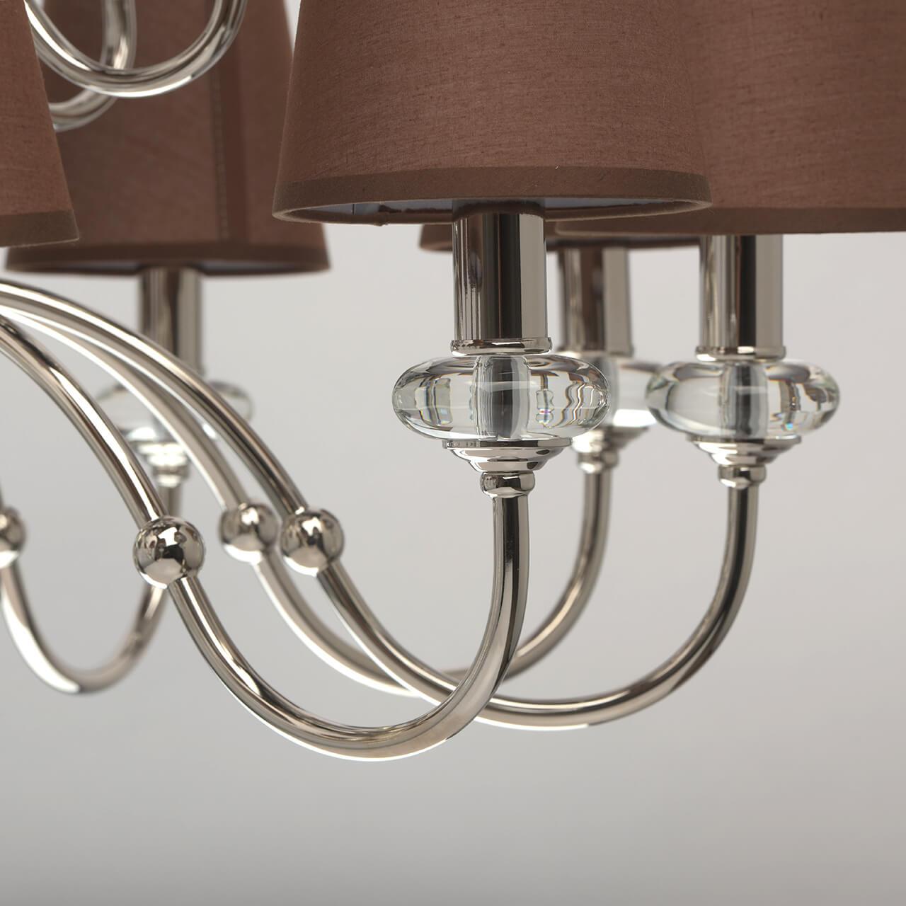 Подвесная люстра MW-Light София 7 355013715 коричневая MW-LIGHT ДИЗАЙНЕРСКИЕ, СОФИЯ, ДВУХЪЯРУСНЫЕ 188440 Коричневый  - Вид №3