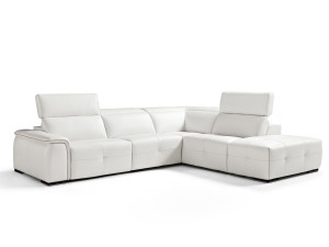 5-местный кожаный угловой диван