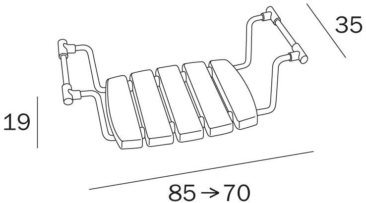 INDA® Сиденье для ванны из полипропилена Hotellerie A0438a - Вид №1