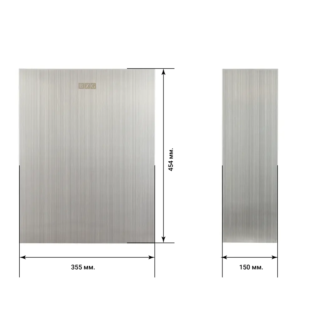 Контейнер для мусора BXG TCW-24LA, настенный, 24 л, сталь, цвет хром STLM-2018528 - Вид №1