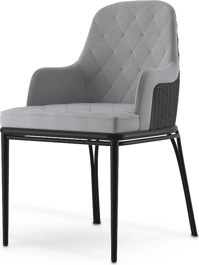 Серый обеденный стул LUXXU Charla 292