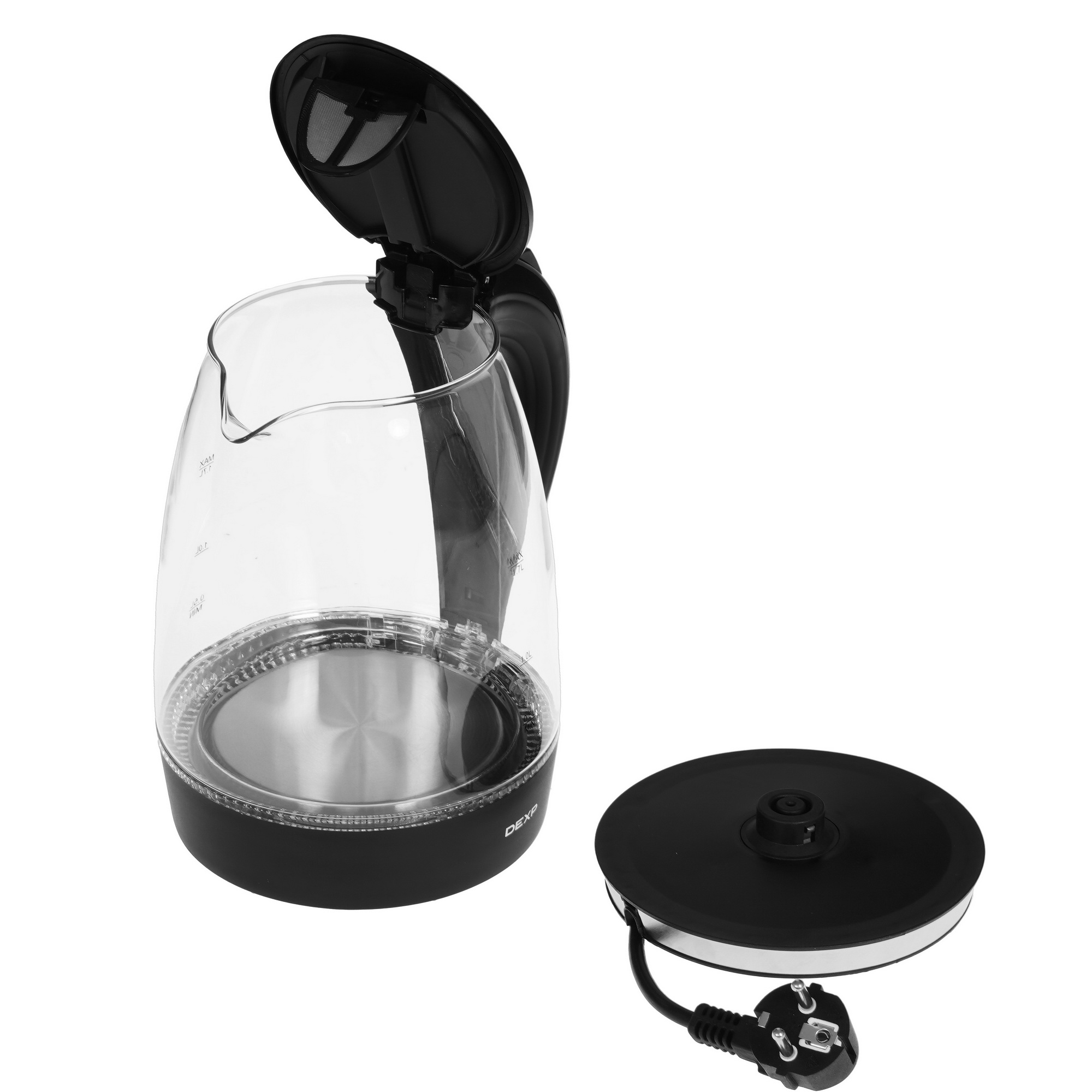 1065590 Электрочайник DEXP GF-175 черный STDN-0050476 - Вид №4