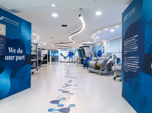 Алюминиевые и тканевые конструкции для выставочного зала