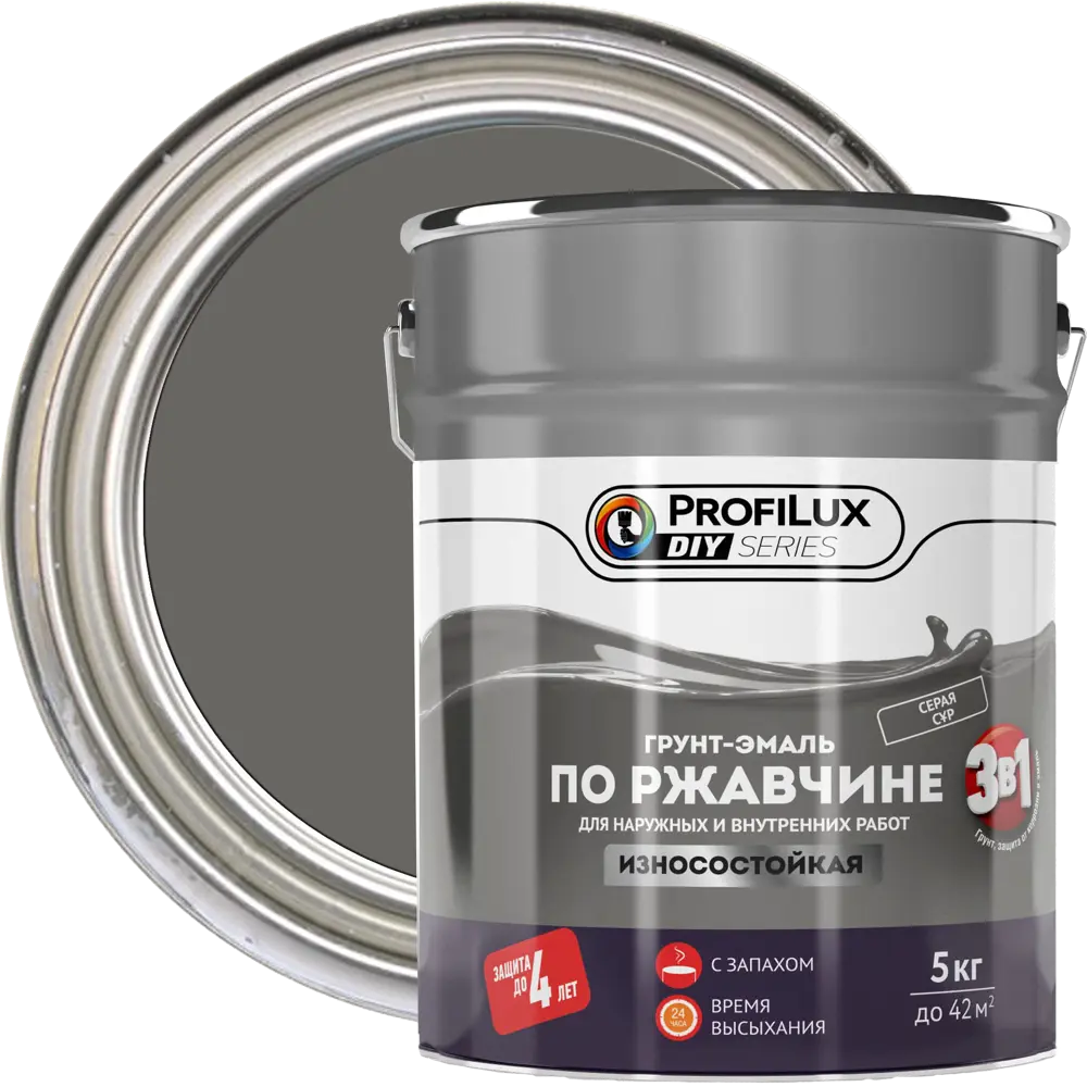 PROFILUX Грунт-эмаль 3 в 1 для металла с антикоррозийной защитой 82860793