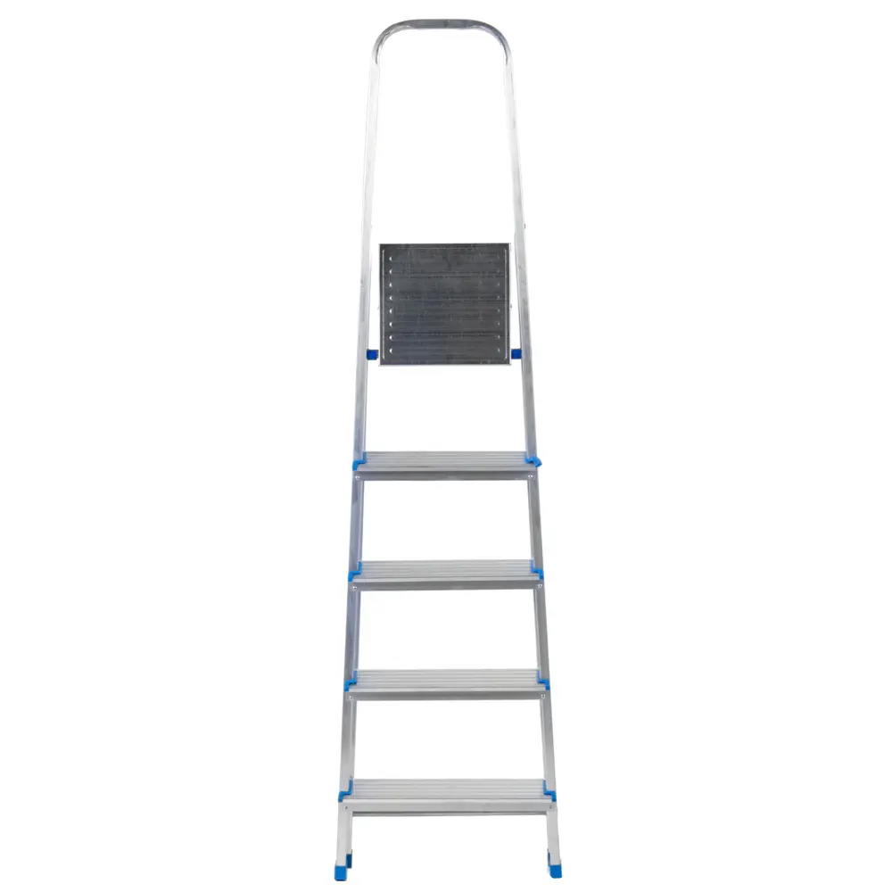Стремянка LADDERBEL 5-ступенчатая алюминиевая с поручнем безопасности 12421945 STLM-0002167 - Вид №1