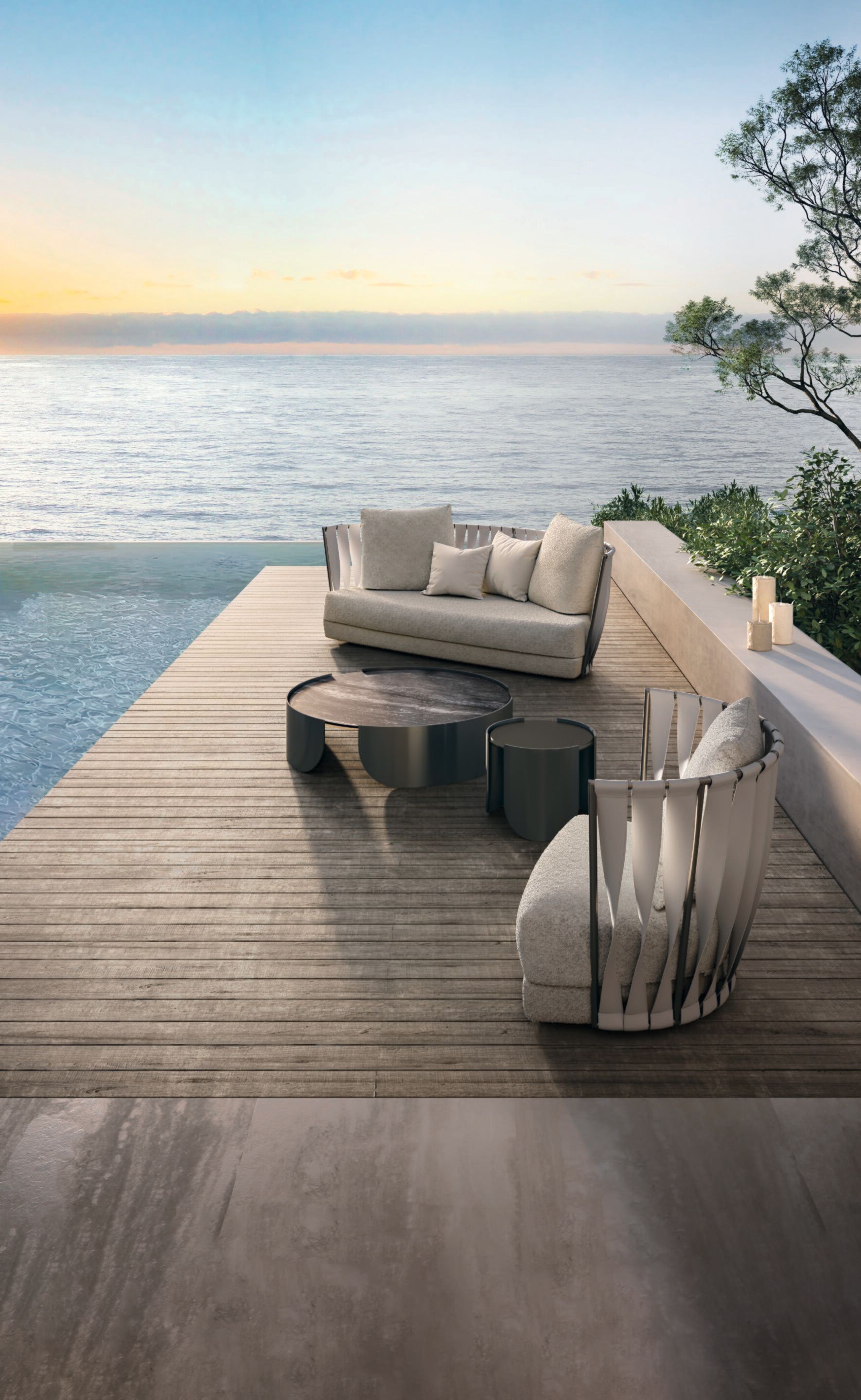 Садовое кресло из искусственной кожи и ткани Cantori ARCH-00003055 - Вид №2