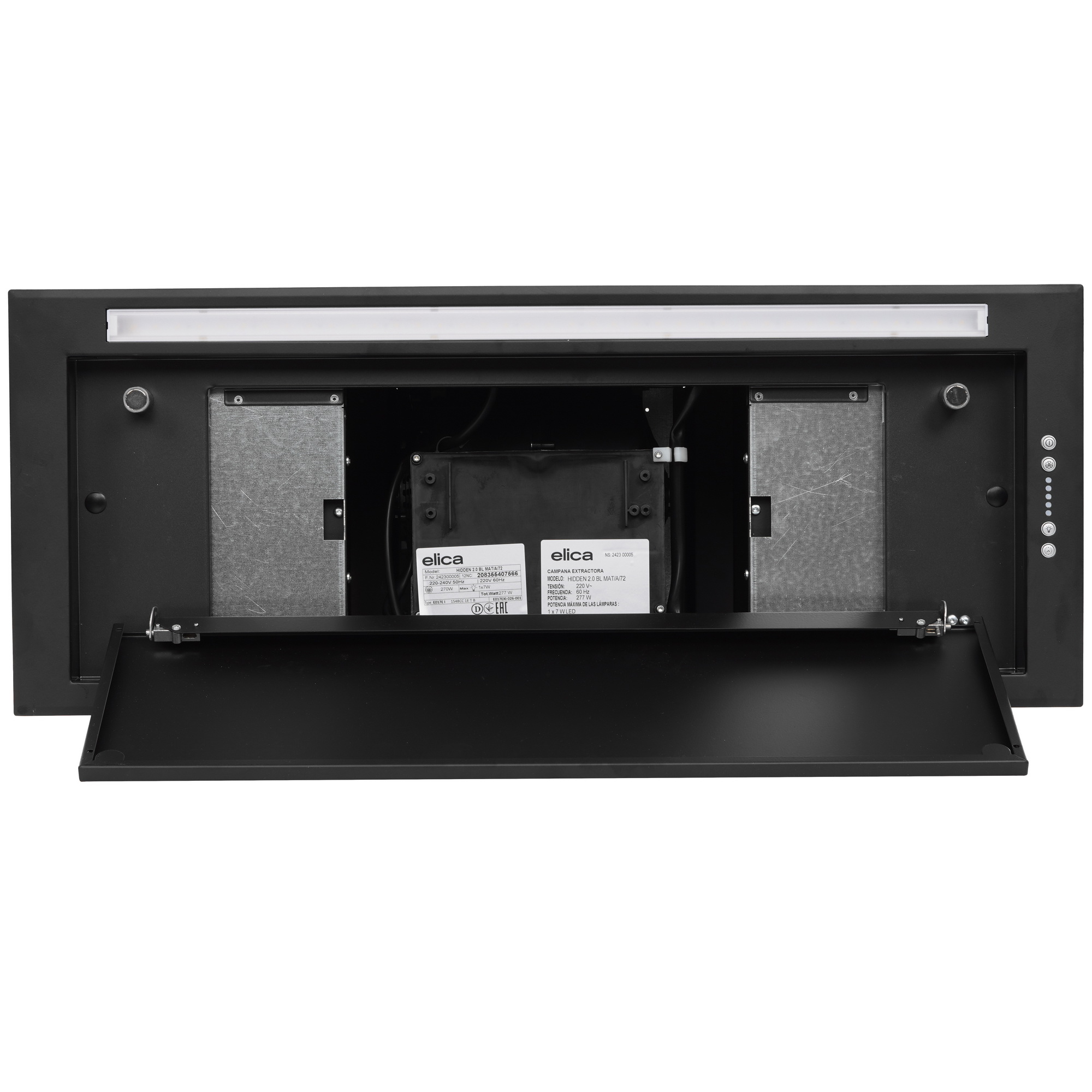 9226645 Вытяжка полновстраиваемая Elica HIDDEN 2.0 BL MAT/A/72 черный/черный STDN-0068658 - Вид №7