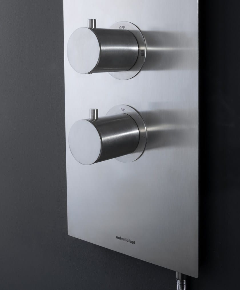 Настенная душевая колонка из нержавеющей стали с душем Antoniolupi VELA ARCH-00023105 - Вид №6