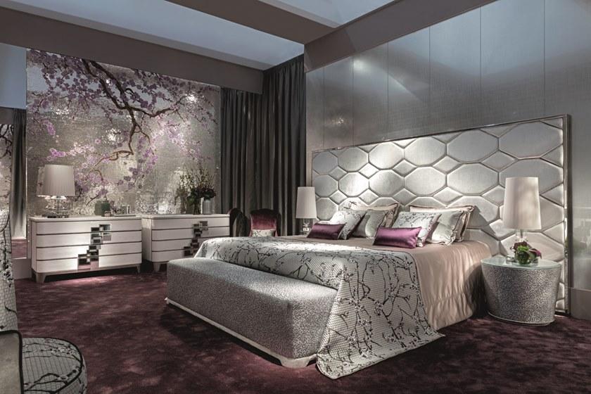 Sicis Двуспальная кровать из ткани с мягким изголовьем Home sun-id-1378936 - Вид №1