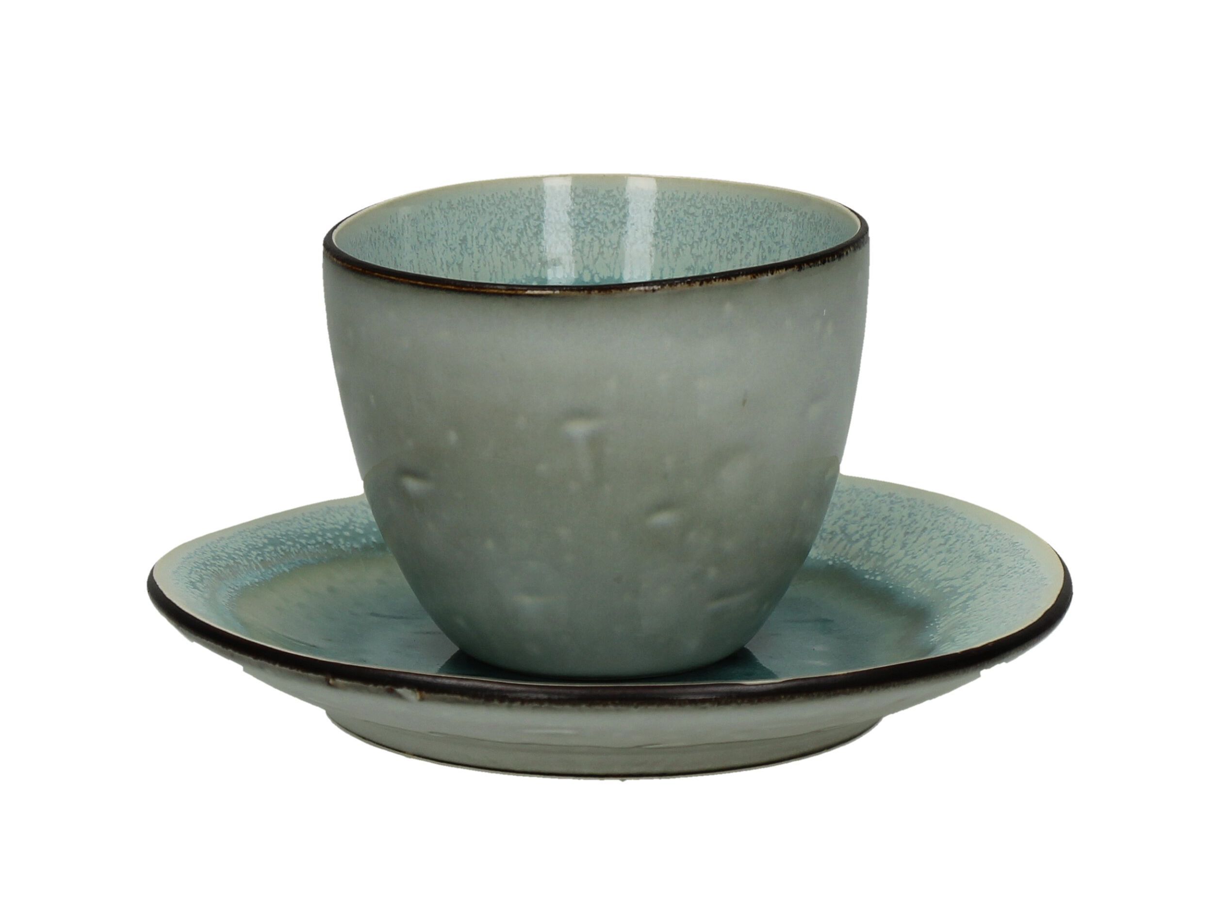 Фарфоровая чашка с блюдцем POMAX Kimo ARCH-00084369