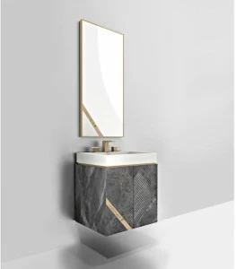 Visionnaire Настенная тумба под умывальник из мрамора с ящиками