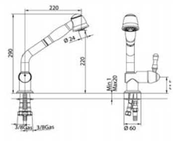 8576200001 Смеситель Bandini Antico Santreyd - Вид №3