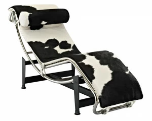 Кресло Le Corbusier черно-белое SOHO DESIGN ДИЗАЙНЕРСКИЕ, LE CORBUSIER 131546 Черный;белый