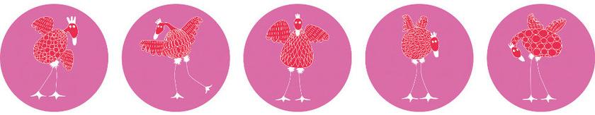 CONCEPTUWALL Декор из клейкой ткани Poulettes sun-id-1437621 - Вид №1