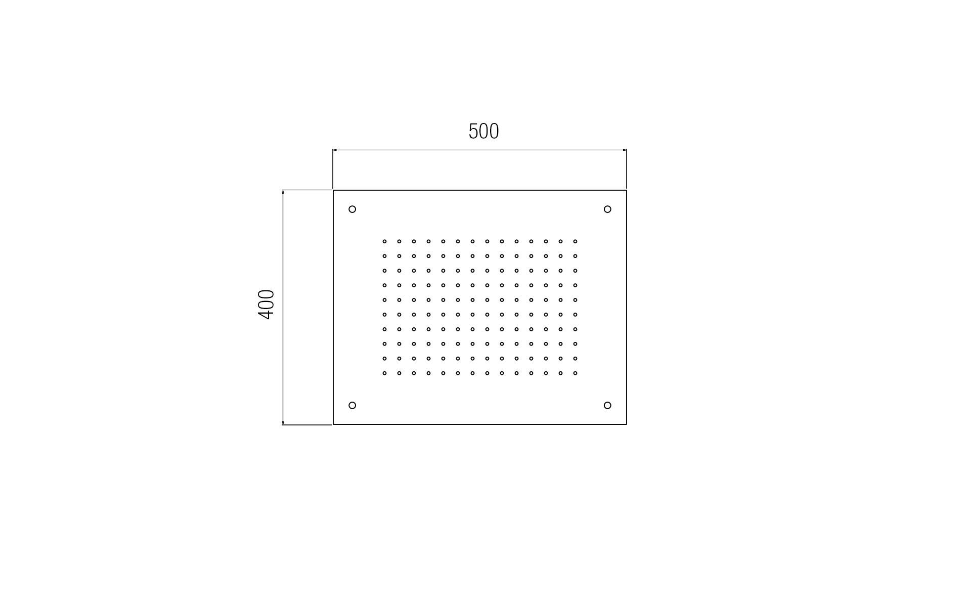 Прямоугольная душевая головка из нержавеющей стали Aquademy H2O ARCH-00140344 - Вид №2