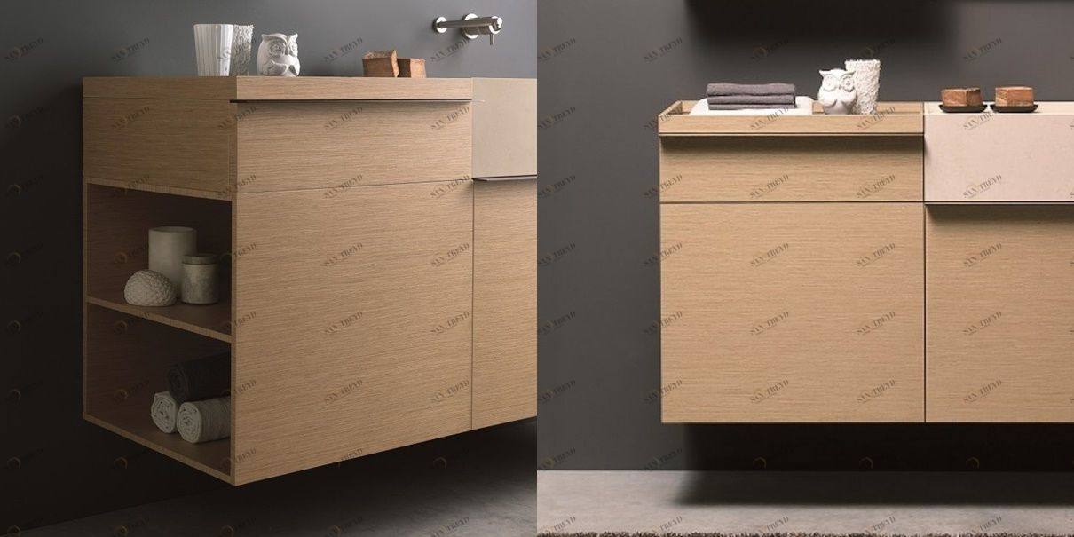 Toscoquattro Тумба-контейнер с полками 60 см PIANO дуб светлый 24L11LE