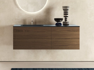 Деревянный подвесной умывальник