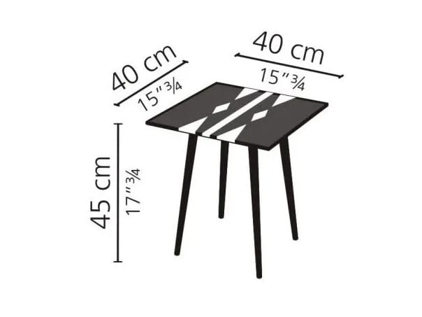 Квадратный журнальный столик из МДФ Casamilano SUITABLE BN ARCH-00045282 - Вид №4