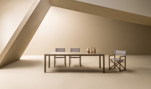 Алюминиевый прямоугольный садовый стол с порошковым покрытием