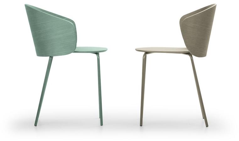 True Design Штабелируемый стул из стали и дерева Not wood Nt 1004 - Вид №9