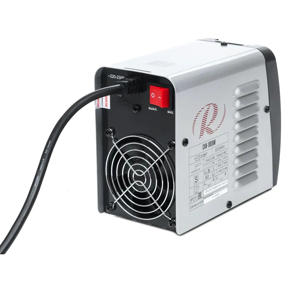 Инверторный сварочный аппарат Ресанта САИ-190ЛМ для ручной сварки 84838297 STLM-0055878 - Вид №2