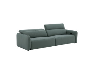 Модульный кожаный диван с электроприводом