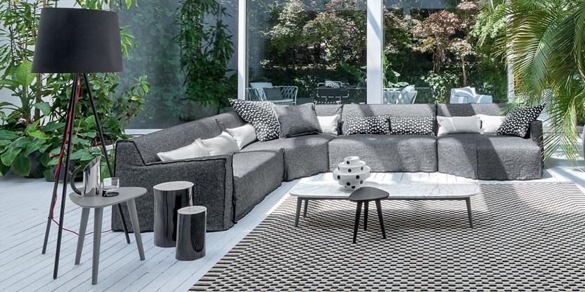 Gervasoni Угловое кресло из ткани с подлокотниками More sun-id-1421220 - Вид №1