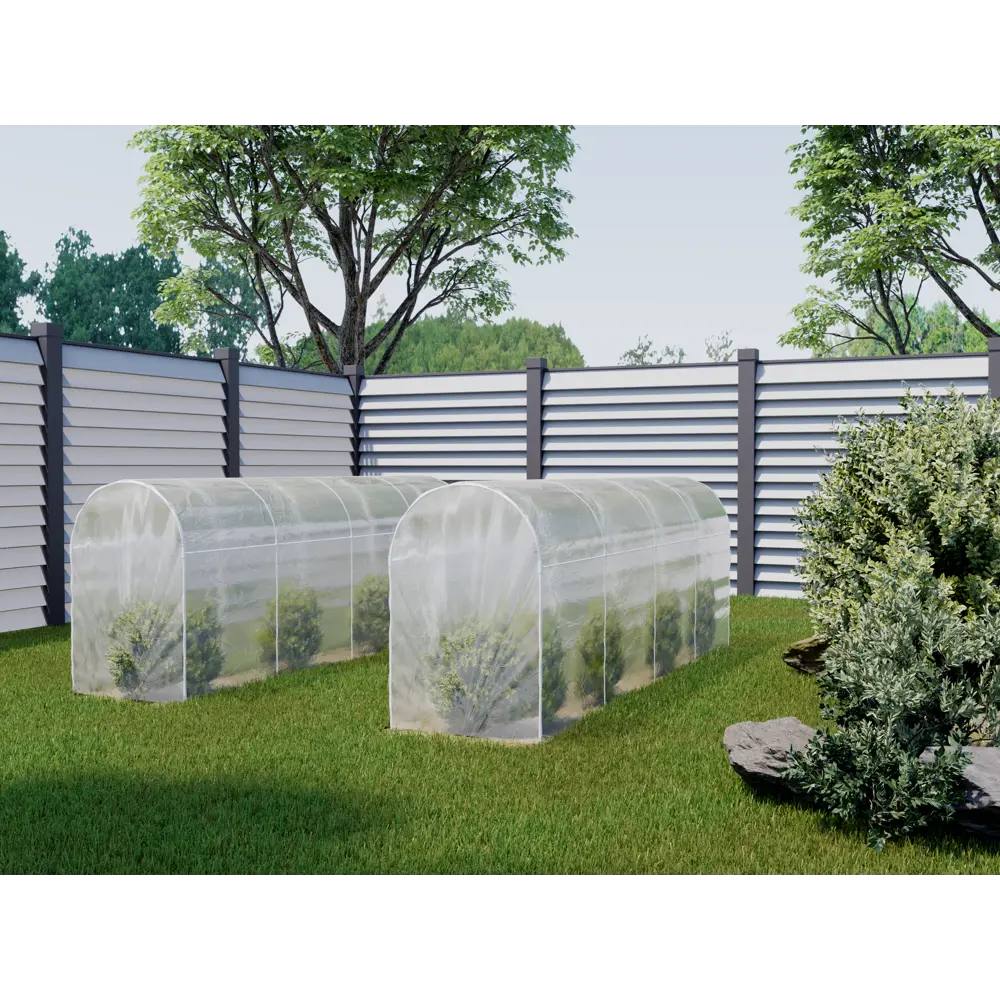 Каркас парника гофрокороб 1.1x3x1.2 м белый GARDEN SHOW STLM-2041820 - Вид №3