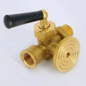 Кран трехходовой для манометров, с фланцем EMMETI 3/8"