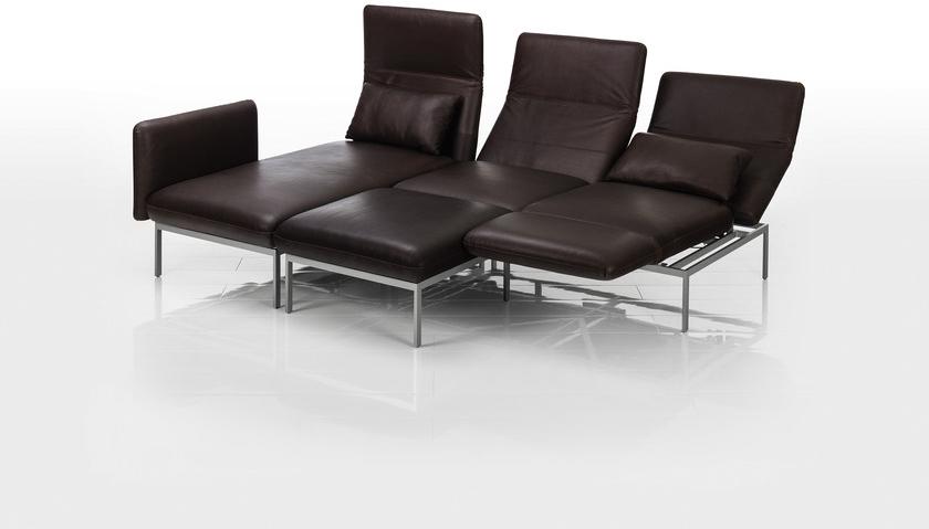 brühl Угловой диван из кожи с шезлонгом Roro sun-id-1374784 - Вид №1