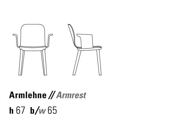 Мягкий стул с подлокотниками ZEITRAUM Aeon ARCH-00023589 - Вид №6