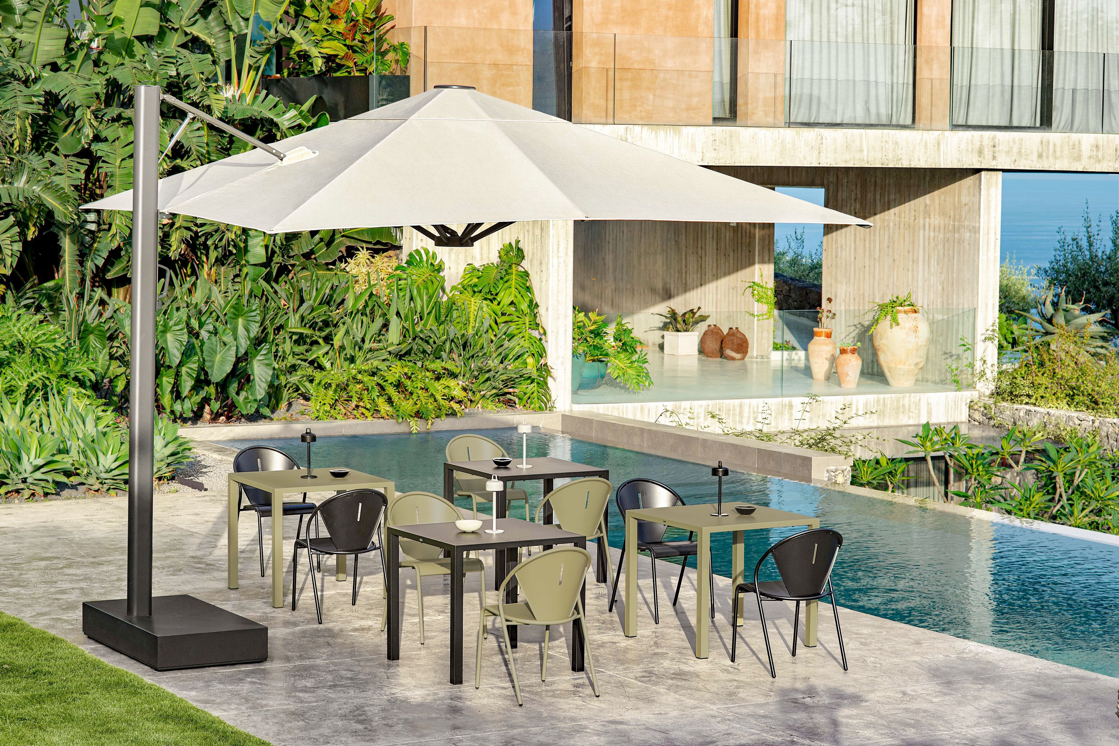 Квадратный поворотный зонтик из акриловой ткани emu Trevi ARCH-00130870 - Вид №12