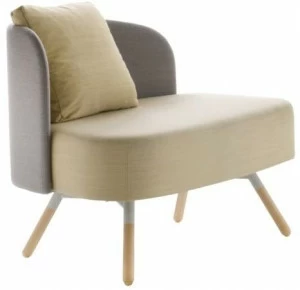 Sesta Скамья из ткани со спинкой Blog