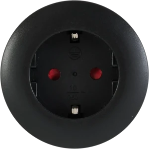 Розетка для трека 10 А цвет чёрный