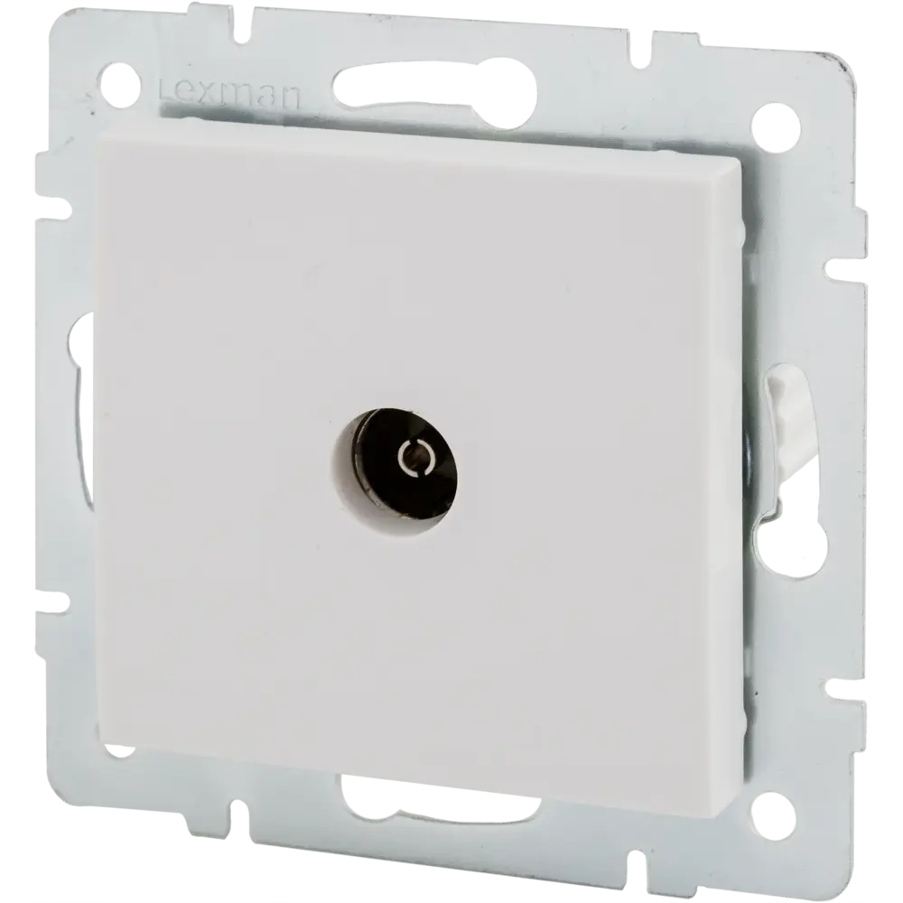 ТВ-розетка оконечная встраиваемая Lexman Виктория шлейфцвет белый STLM-2087611 - Вид №2