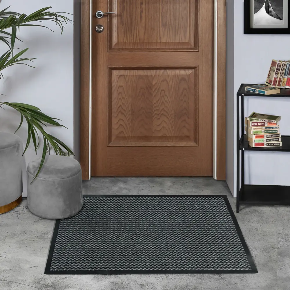 Коврик Велий Нептун 80x120 см полипропилен цвет серый STLM-2194902 - Вид №4